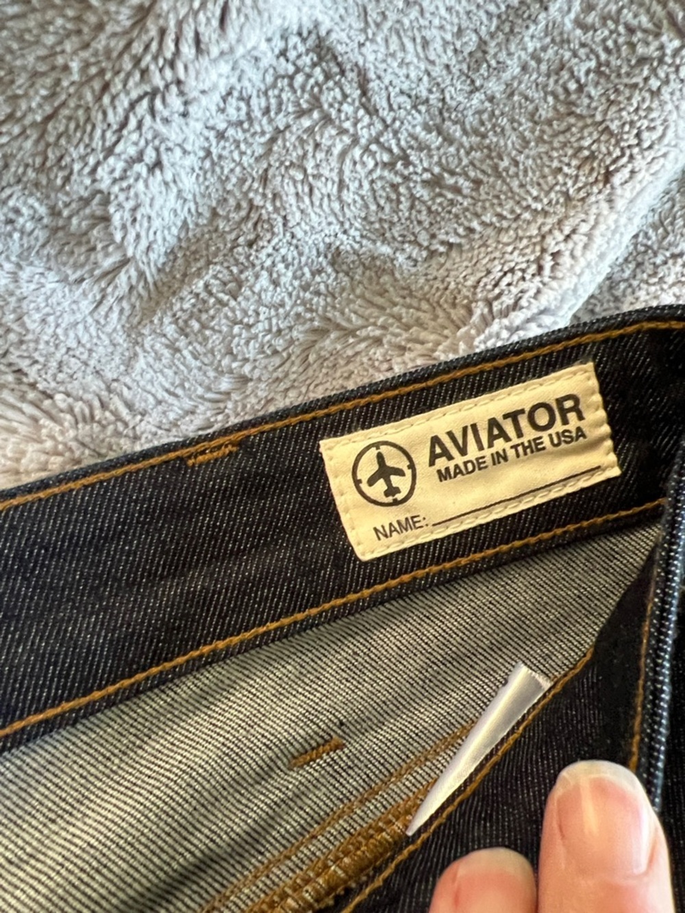 Aviator Men's Straight Jeans in Dark Indigo 34 x 34